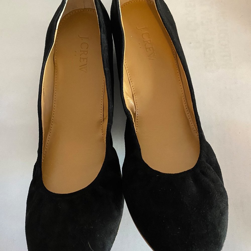 J Crew ANYA flats size 10 in black suede